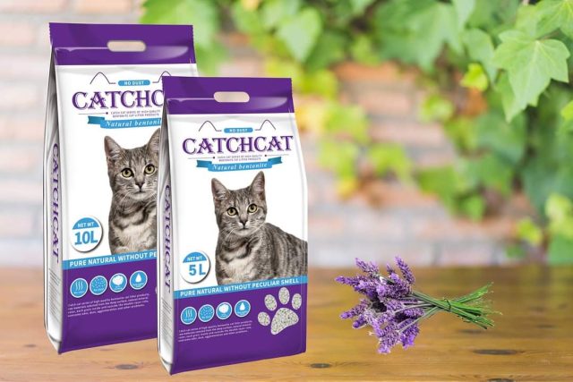 CatchCat Bentonite Cat Litter Lavender 5L