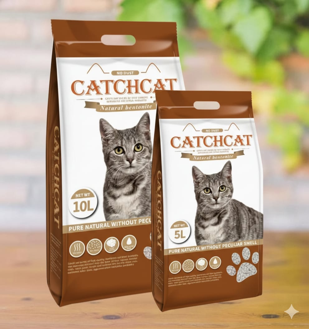 CatchCat Bentonite Cat Litter Coffee 10L