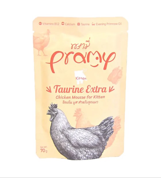 Pramy Kitten Taurine Extra Chicken Mousse 70g