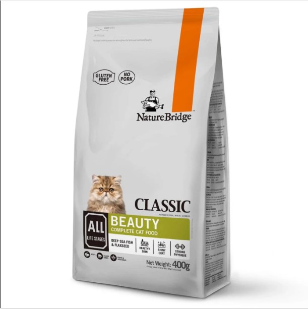 Nature Bridge Complete Beauty Cat Food For All Life Stages 400Gm