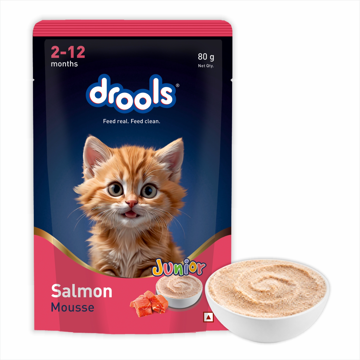 Drools Salmon Mousses Kitten 80g