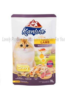 Kaniva Tuna WIth Topping Lamb Pouch 70 Gm- Gravy