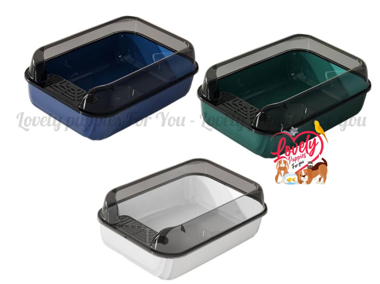Cat Open Litter Box Kitten (Grey)