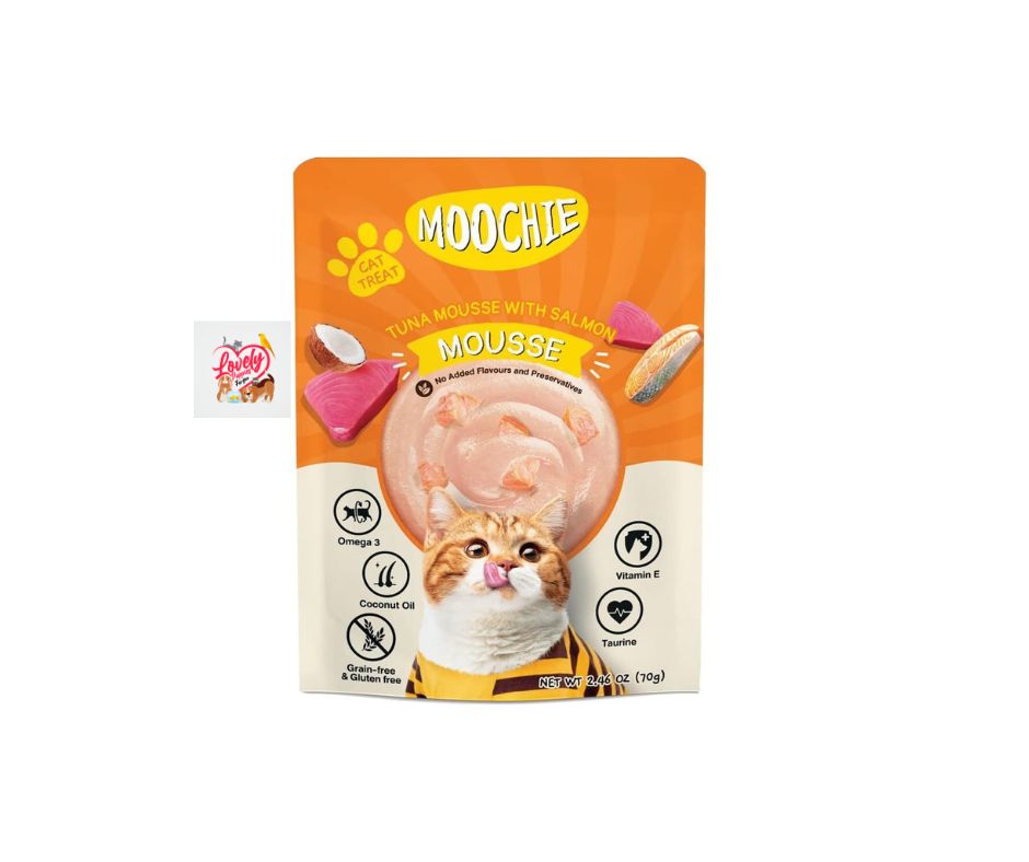 MOOCHIE KITTEN TUNA MOUSSE WITH SALMON 70GM