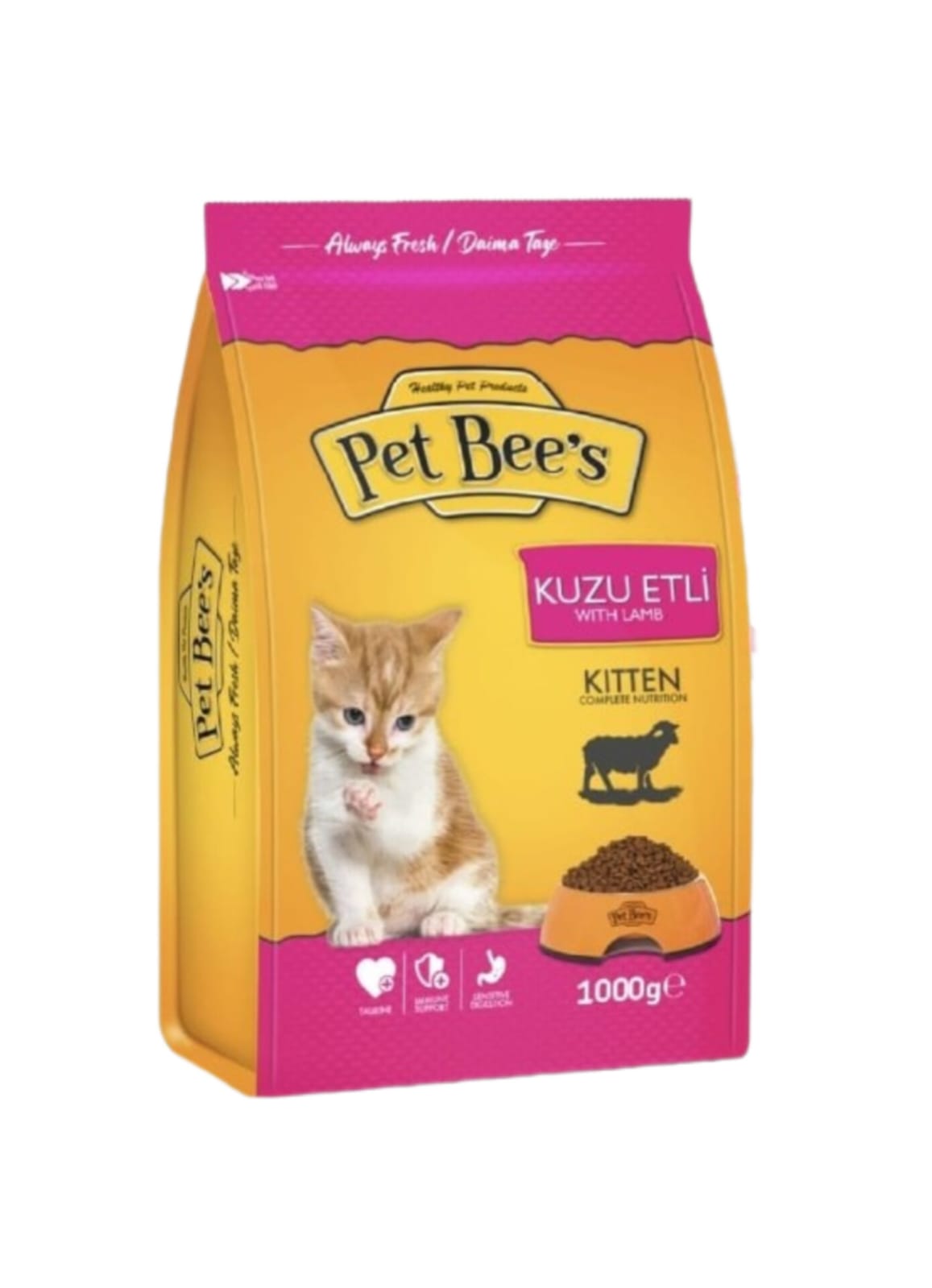 Pet Bee's Cat Kitten Dry Cat Food With Lamb 1Kg